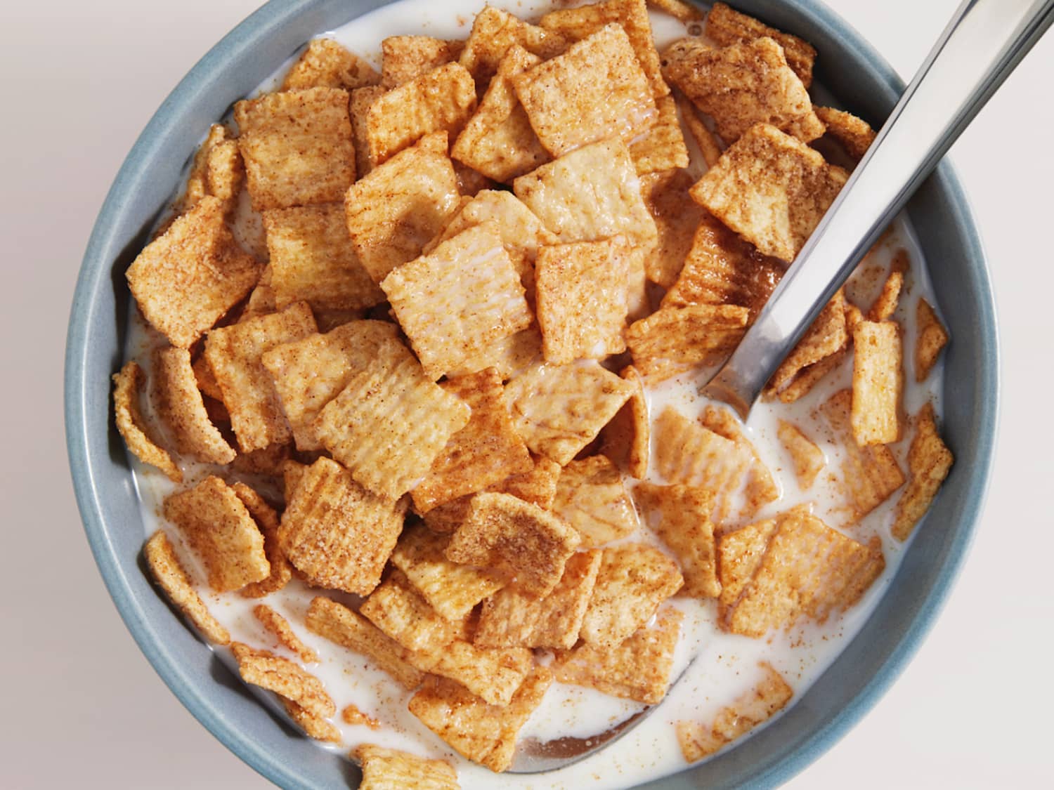 Cinnamon Toast Crunch cereal in a bowl